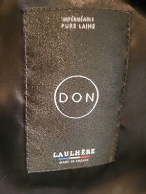 Laulhère DON Wool And Satin Beret Hat - Black And Cream